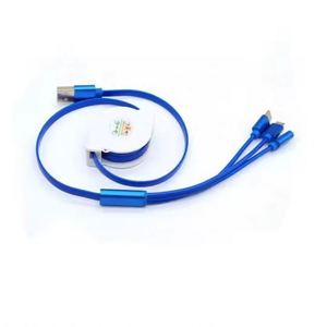 Cable de Carga Retráctil 3 en 1 con Logotipo Personalizado, Regalo para Teléfono - Product Image 6