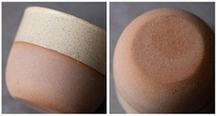 Vela Aromática Nórdica de Cerámica Moteada en Dos Tonos, Vela de Cera de Soja Natural en Frasco con Base de Terracota para Decoración del Hogar
