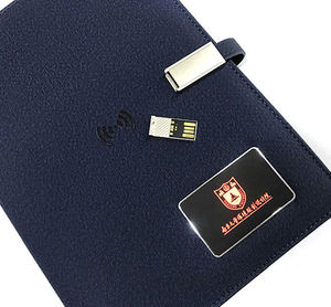 Agenda Inteligente, Cuaderno de Negocios, Regalo Empresarial, Carga Inalámbrica, Luz LED, Logotipo, Tamaño A5, Estilo de Tapa Dura, Cubierta de Cuero - Product Image 3