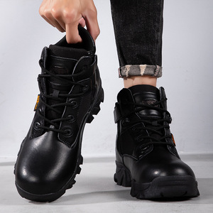 Bottes de randonnée tactiques AS33 pour hommes, en daim, bout rond, semelle extérieure en caoutchouc, semelle intermédiaire en EVA, toutes saisons, pour l'extérieur - Product Image 2