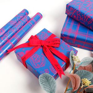 Factory Wholesale 80g <b>Christmas</b> Custom <b>Luxury</b> Gift Wrap <b>Paper</b> 43*300cm <b>Wrapping</b> <b>Paper</b> for Packaging - Product Image 3