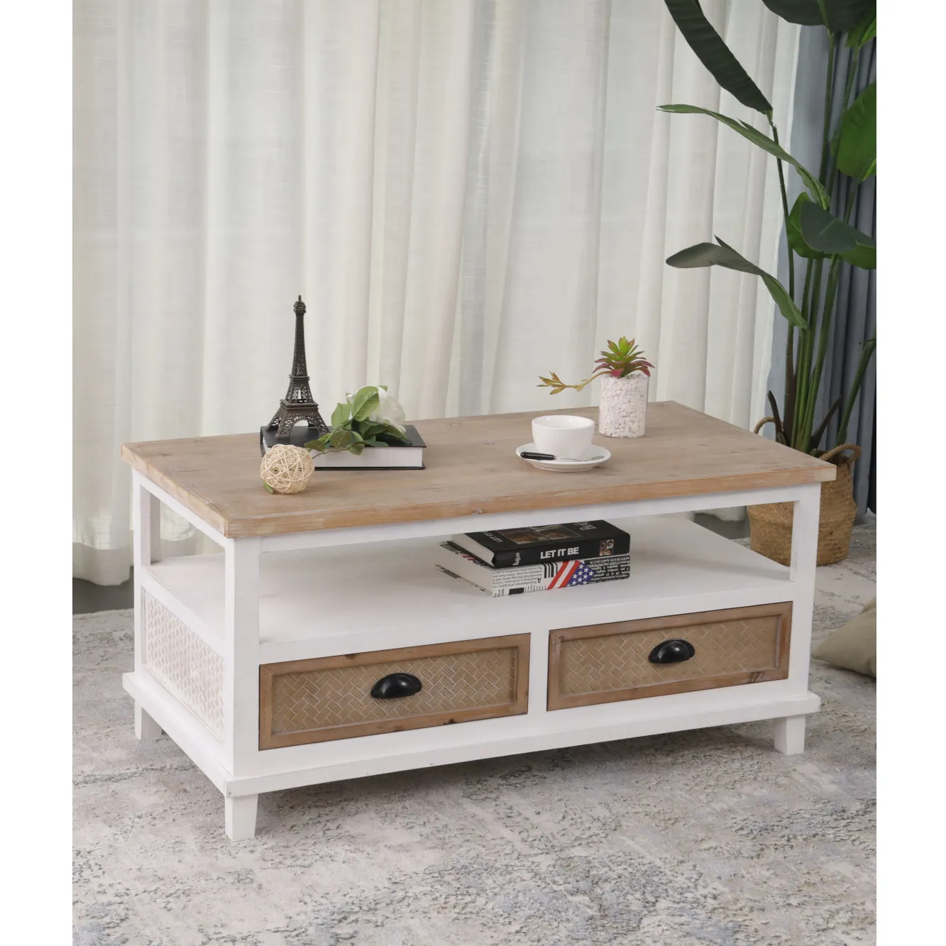 Desain baru kualitas tinggi modern ruang tamu unit Mebel kabinet meja kayu antik tv berdiri dengan 4 laci