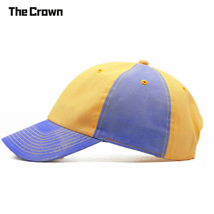 Gorra de Béisbol de Seis Paneles con Logotipo Personalizado, Dos Tonos, Venta al Por Mayor, Gorra de Sarga de Algodón con Bloques de Color en Contraste y Hebilla Metálica, Fabricante - Product Image 4