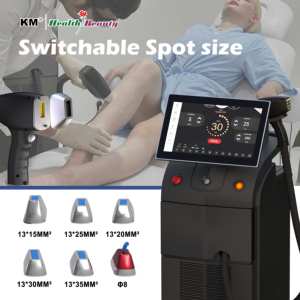 Máquina de depilación láser de diodo de titanio, máquina de depilación láser de diodo de platino xl 810nm, 755 + 808 + 1064, KM, 3 longitudes de onda, precio de venta - Product Image 6