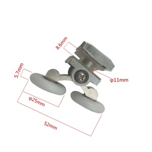 GUIDA 712363-<span class=keywords><strong>puerta</strong></span> corredera de vidrio personalizada, <span class=keywords><strong>ducha</strong></span>, habitación, rueda colgante, oscilante, doble rodillo - Product Image 6