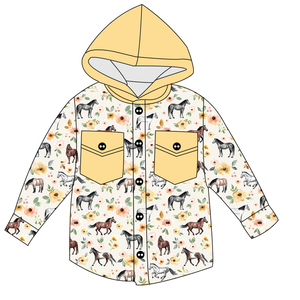 <span class=keywords><strong>Giacca</strong></span> per Bambine con Cappuccio Stile Western Autunnale Personalizzata Boutique Manica Lunga in Spugna Francese - Product Image 5