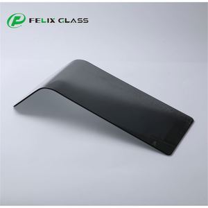 Verre trempé gris courbé sur mesure pour panneau de couverture d'appareil électrique - Product Image 1