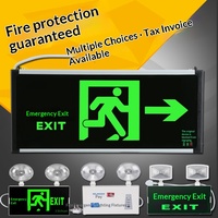 Signalisation d'urgence incendie et de sortie de sécurité domestique et commerciale deux-en-un, luminaire d'évacuation à double tête, LED IP65