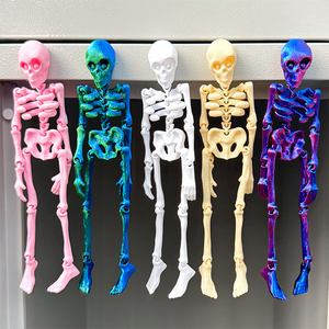Imanes de nevera posibles: Esqueleto magnético para nevera, imanes de nevera articulados en miniatura con esqueleto impreso en 3D para Halloween - Product Image 2