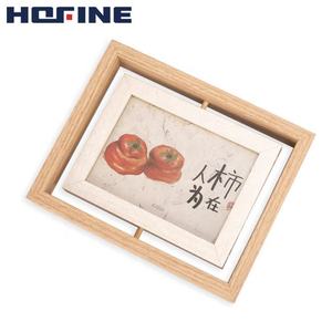 Nhà Máy bán hàng trực tiếp của Cuốn tiểu thuyết Hai mặt bằng gỗ xoay tùy chỉnh khung ảnh kỹ thuật số - Product Image 1