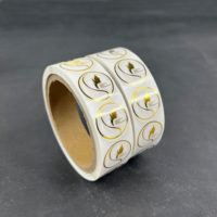 Rouleau de papier estampé à l'or, feuille d'autocollants personnalisée – Logo découpé rond, adhésif imperméable pour bougies et artisanat