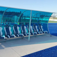 Sièges de banc VIP Skyjade pour stades de football - HDPE durable, résistant aux UV et ignifuge pour les joueurs de football et les entraîneurs