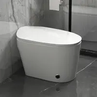 Black Toilet Factory Sanitary Wares Bathroom Black Automatic One-piece Inodoros Wc Bowl Intelligent Smart Ceramic Toilet Seats