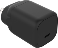 Chargeur rapide GaN 30W avec un seul port C pour les produits électroniques, téléphone portable, boîte de couleur personnalisée avec logo