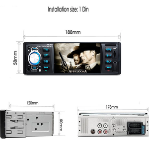 4.1 inch 1 DIN đài phát thanh MP5 chơi autoradio GPS <span class=keywords><strong>Android</strong></span> Auto Car âm thanh nổi hệ thống đa phương tiện 4019b đài phát thanh Máy nghe nhạc - Product Image 4