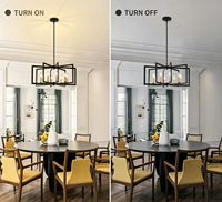 Nouvelle lampe de plafond incandescente américaine en fer noir OEM personnalisée 2026 pour îlot de cuisine, restaurant, hôtel – Vente directe usine
