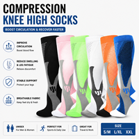 Chaussettes de compression hautes respirantes personnalisées pour la course à pied, le cyclisme, l'entraînement et la récupération – Performance pour hommes et femmes