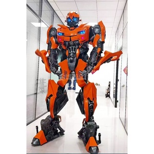 Traje de robot Transformers de venta caliente de fábrica, trajes de robot LED portátiles para andar sobre zancos, para cosplay humano de adultos - Product Image 1