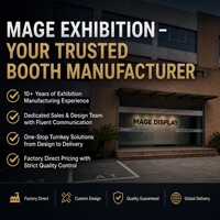 Stand de Exhibición Modular de Aluminio con Luz LED Portátil, Impresión Personalizada, Estante de Exhibición, Duradero, Fácil de Montar, Reutilizable