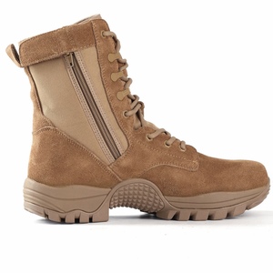 Bottes tactiques de combat pour hommes, légères et résistantes à l'usure, avec fermeture éclair latérale, pour la randonnée en extérieur, couleur sable, modèle Chili, vente en gros - Product Image 2