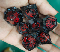 Vente en gros de dés polyédriques personnalisés en résine pour Dungeons and Dragons DND RPG Jeux de société