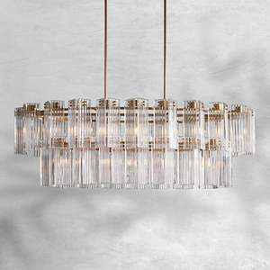 72" Large Wedding Decoration Post-modern 2 Tier <strong>Crystal</strong> <strong>Chandelier</strong> Big Hotel Lobby Villa Foyer Luxury <strong>Chandelier</strong> Lighting - Product Image 4