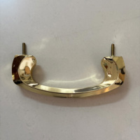 Poignées européennes dorées LP03 pour cercueils, accessoires funéraires robustes pour salons funéraires, directement de l'usine