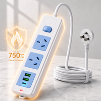 Australische Standard-Steckdosenleiste mit Kabel und Mehrfachsteckdosen mit USB-Anschlüssen für Argentinien und den Hausgebrauch