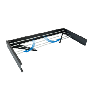 Commercio all'ingrosso della fabbrica a <span class=keywords><strong>parete</strong></span> in metallo pieghevole estensibile appendiabiti pieghevole per asciugatura appendiabiti per balcone interno - Product Image 3