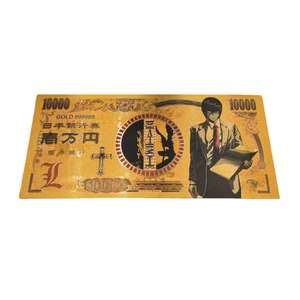 10 Tipi di Banconote in Lamina d'Oro di Death Note, Yagami Light e Misa, Ispirate agli Anime e <span class=keywords><strong>Manga</strong></span> Giapponesi, per Collezionisti e Regalo - Product Image 5