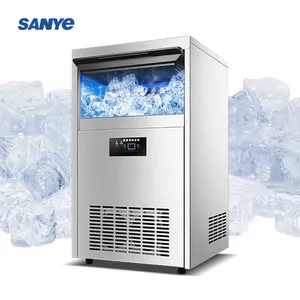 110V-220V ticari buz makinesi küp buz yapma makinesi soğuk içecek taşınabilir hızlı küp buz makinesi