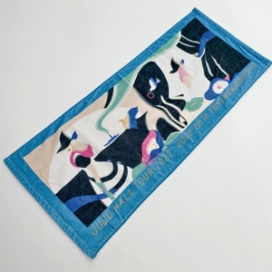 Oem Instant Absorb Sweat Color Sublimation 110cm Smooth <b>Microfiber</b> Marathon Sports <b>Towels</b> <b>Large</b> Fitness Gym Cooling <b>Towel</b> - Product Image 5