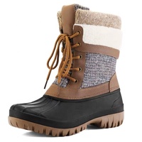 Bottes de neige chaudes et imperméables YL3757 en TPR avec doublure en fourrure mi-mollet pour femme – Vente en gros