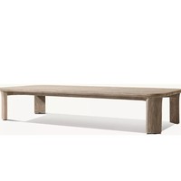 Canapés de jardin en teck, canapé d'extérieur, ensemble de canapés modulaires d'extérieur, meubles de salon pour hôtel, piscine, balcon, villa, patio