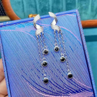 Boucles d'oreilles en améthyste naturelle taillée, aiguille en argent S925, forme ronde, pour femme, idéales comme cadeau