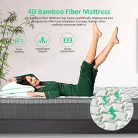 Matelas de lit simple économique pour hôtel, prix d'usine, matelas à ressorts en vente, matelas en bambou