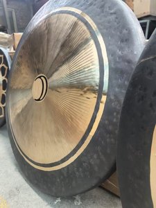 Gong Chao de Bronce B20 de 80 cm, Hecho a Mano, con Patrón de Rayos Lunares, para Sanación Sonora - Product Image 2
