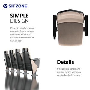 Asiento de Auditorio Sitzone con Mesa de Escritura <span class=keywords><strong>PA</strong></span>, Diseño Moderno, Asiento Fijo para Teatro, Sala de Conferencias - Product Image 4
