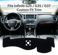 Penutup Dasbor Anti-Silau Tebal 2mm Mewah Grosir, Sesuai Pesanan untuk Infiniti G25 G35 G37 RHD, Pelindung Matahari, Alas Dasbor Anti-Selip