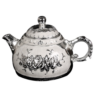 Service à thé en métal Pot de style moyen-orient Théière Thermos Tasse Stuff Jug Café Thé Dîner Service Teaglass <span class=keywords><strong>Cawa</strong></span> - Product Image 2