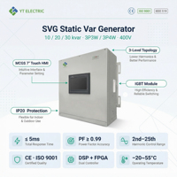 Generador de Var Estático SVG de 10kvar, 20kvar, 30kvar, 3P4W, 3P3W, Corrección Inteligente del Factor de Potencia, Compensación de Energía Reactiva