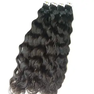 Best selling raw tape in hair extensions ,wholesale tape remover for hair extensions, natural wave tape hair vendors