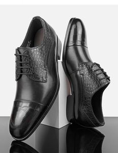 รองเท้าอ็อกซ์ฟอร์ดทรงแหลมสำหรับผู้ชาย งานฝีมืออิตาลี ปิดด้วยเชือกผูก ระบายอากาศได้ดี กันน้ำ ใช้ได้ทั้งลำลอง ธุรกิจ และงานทางการ หรูหรา เหมาะสำหรับงานแต่งงาน - Product Image 6