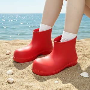 <span class=keywords><strong>Botas</strong></span> <span class=keywords><strong>de</strong></span> Lluvia Cortas <span class=keywords><strong>de</strong></span> EVA para <span class=keywords><strong>Mujer</strong></span>, Estilo Coreano, Impermeables, con Suela Gruesa, Antideslizantes, para Exteriores, para Todas las Estaciones - Product Image 3