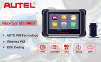AUTEL-escáner automático MaxiSys MS906BT, versión en inglés y actualización de software de un año