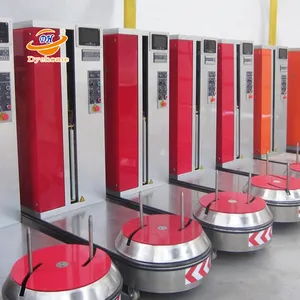 Macchine avvolgitrici semiautomatiche per l'imballaggio di film estensibile per bagagli aeroportuali in vendita