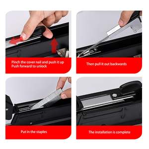 ZEQUAN Mini <span class=keywords><strong>agrafeuse</strong></span> à papier en métal robuste pince <span class=keywords><strong>agrafeuse</strong></span> robuste pour <span class=keywords><strong>bureau</strong></span> et reliure <span class=keywords><strong>de</strong></span> livres grande <span class=keywords><strong>agrafeuse</strong></span> avec agrafes robustes - Product Image 6