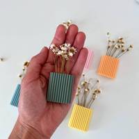 Vase moderne en céramique en forme de livre, mini vases à fleurs, aimant de réfrigérateur, mini ornement pour la décoration de la maison, vase unique pour les amoureux des livres