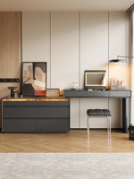 Nouvelle table de toilette minimaliste italienne avec tiroir de rangement intégré, table de maquillage d'angle moderne simple et luxueuse pour chambre à coucher