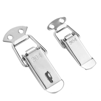 Boucles de fermeture à ressort en acier inoxydable et acier au carbone, usinées CNC / par emboutissage, pour grille de ruche, ressort de boîte, sac à bec de canard